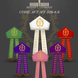 APOSTLE'S VESTMENTS MITER SET DESIGN (AVT-MT-26-0006)