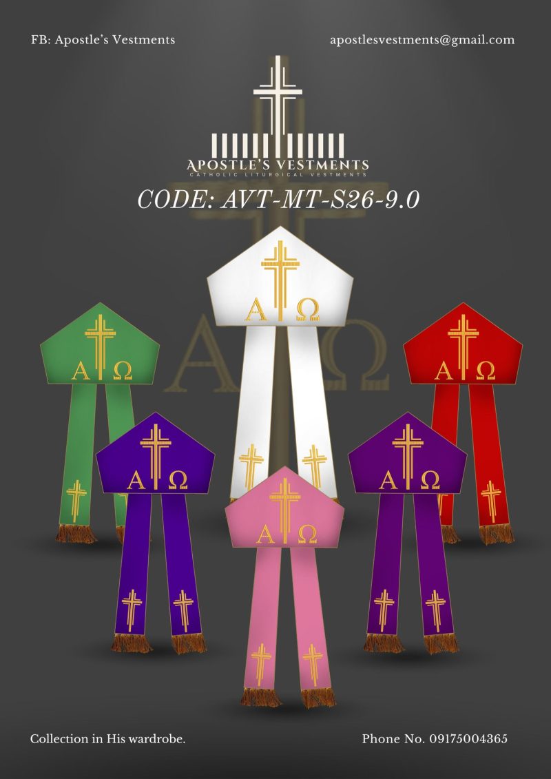 APOSTLE’S VESTMENT MITRE DESIGN (AVT-MT-2026-9.0)