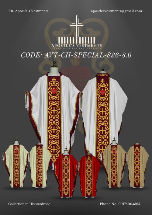 APOSTLE'S VESTMENT CHASUBLE DESIGN (AVT-CH-SPECIAL-2026-8.0)