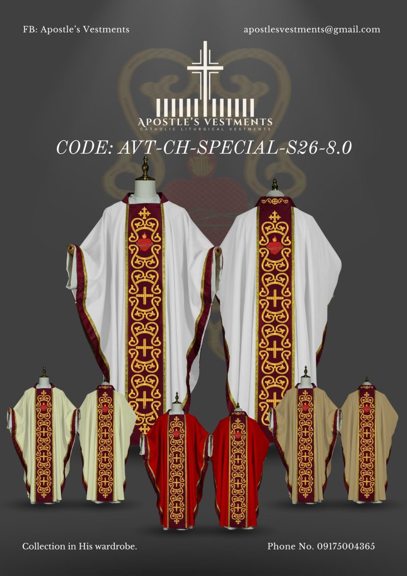 APOSTLE'S VESTMENT CHASUBLE DESIGN (AVT-CH-SPECIAL-2026-8.0)