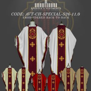 APOSTLE’S VESTMENT CHASUBLE DESIGN (AVT-CH-SPECIAL-2026-11.0)