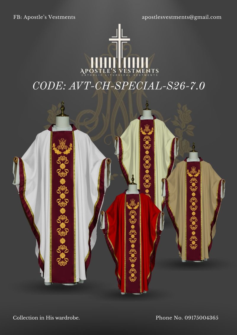 APOSTLE'S VESTMENT CHASUBLE DESIGN (AVT-CH-SPECIAL-26-7.0)