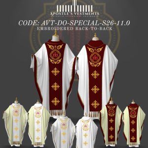 APOSTLE’S VESTMENT DETACHABLE ORPHREY DESIGN (AVT-DO-SPECIAL-2026-11.0)
