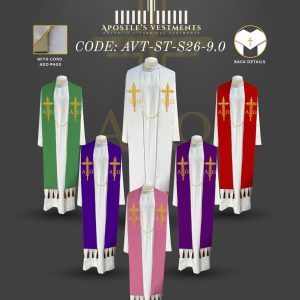 APOSTLE’S VESTMENT STOLE DESIGN (AVT-ST-2026-9.0)