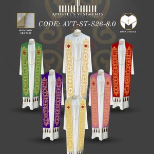 APOSTLE'S VESTMENT STOLE DESIGN (AVT-ST-2026-8.0)