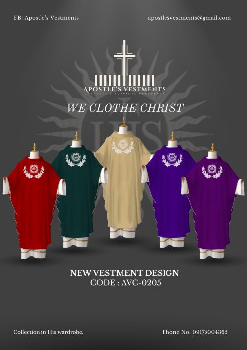 205 EMBROIDERED CHASUBLE (AVC-0205)