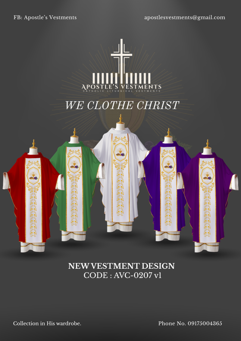 EMBROIDERED CHASUBLE (AVC-0207)