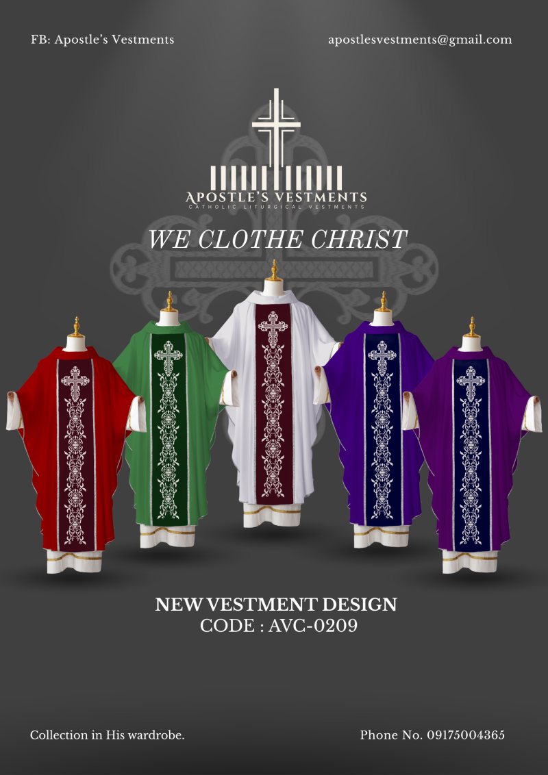 EMBROIDERED CHASUBLE (AVC-0209)