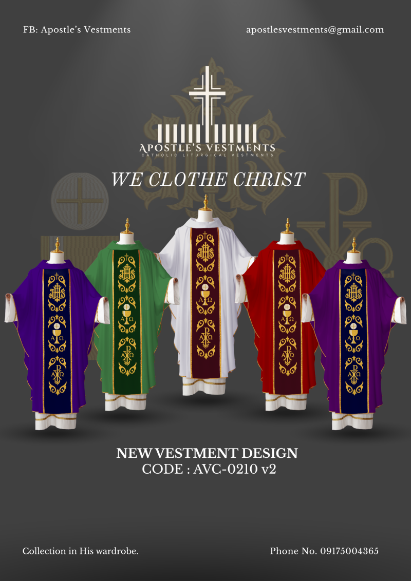 EMBROIDERED CHASUBLE (AVC-0210)