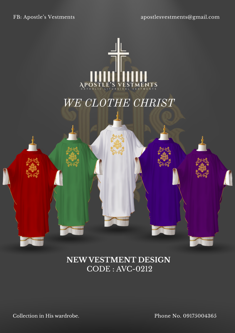EMBROIDERED CHASUBLE (AVC-0212)