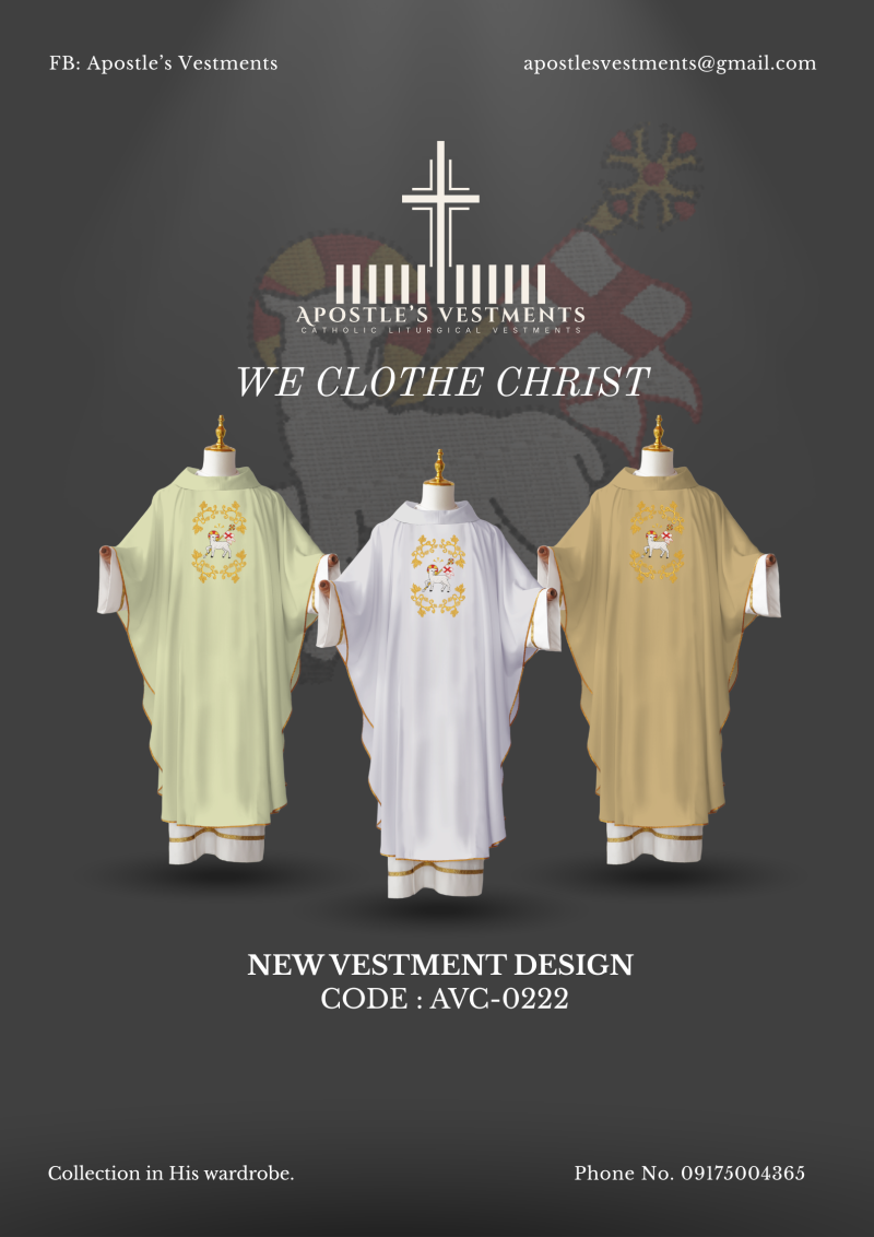EMBROIDERED CHASUBLE (AVC-0222)
