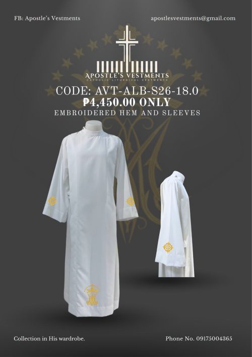 alb 18 set APOSTLE’S VESTMENT ALB DESIGN (AVT-ALB-26-18.0)