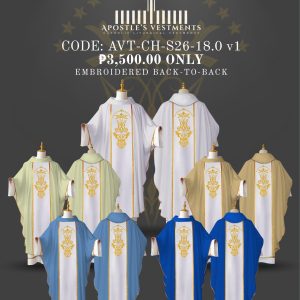 APOSTLE’S VESTMENT CHASUBLE DESIGN (AVT-CH-26-18.0)