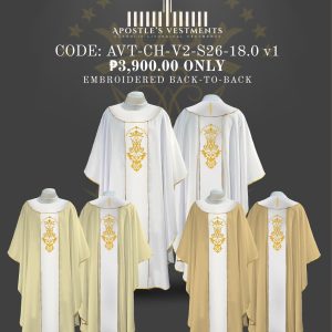 APOSTLE’S VESTMENT CHASUBLE V2 DESIGN (AVT-CH-V2-26-18.0)