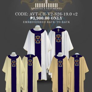 APOSTLE’S VESTMENT CHASUBLE V2 DESIGN (AVT-CH-V2-26-19.0)
