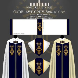 APOSTLE’S VESTMENT COPE AND HUMERAL VIEL DESIGN (AVT-CPHV-26-18.0)