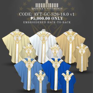 APOSTLE’S VESTMENT GOTHIC CHASUBLE DESIGN (AVT-GC-26-18.0)