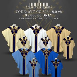 APOSTLE’S VESTMENT GOTHIC CHASUBLE DESIGN (AVT-GC-26-18.0)