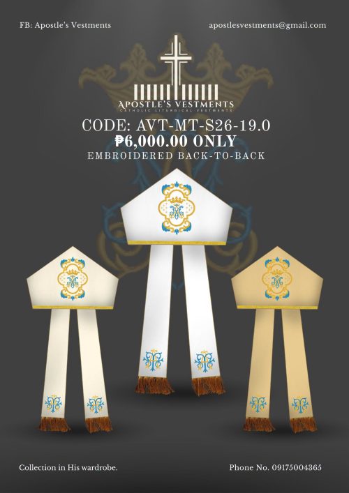 mitre 19 APOSTLE’S VESTMENT MITRE DESIGN (AVT-MT-26-19.0)