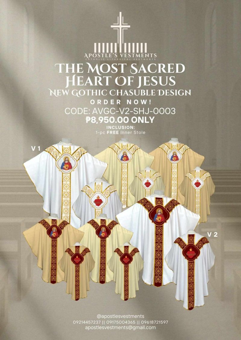 APOSTLE'S VESTMENTS GOTHIC CHASUBLE DESIGN (AVGC-V2-SHJ-0003)