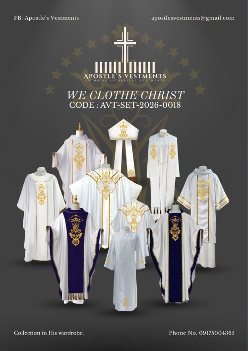 APOSTLE'S VESTMENT GOTHIC CHASUBLE DESIGN (AVT-GC-V3-2026-8.0)